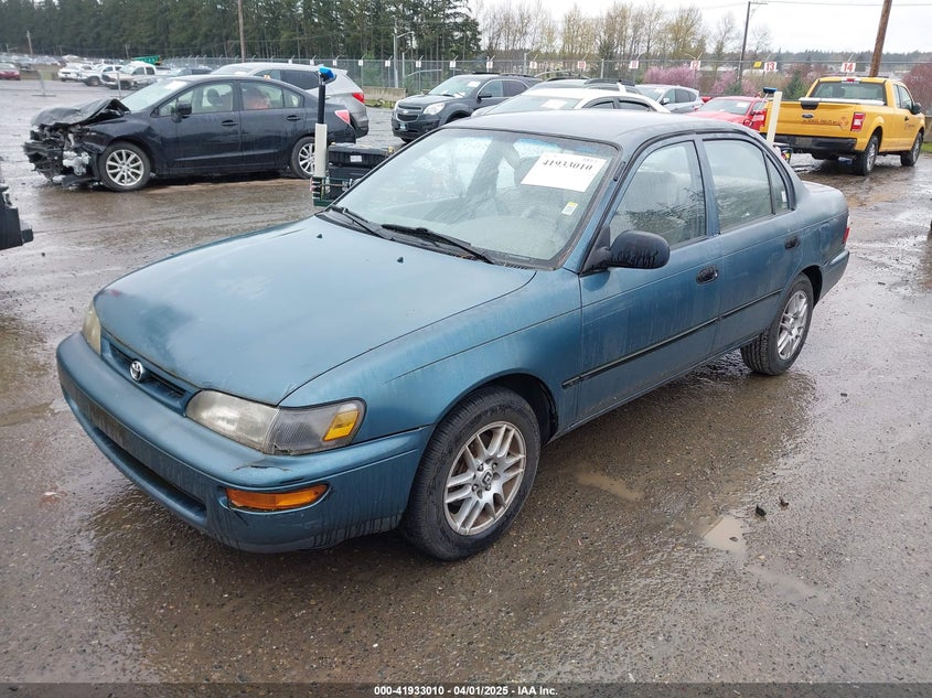 1996 Toyota Corolla turquoise sedan gasoline 1NXBA02E4TZ370228 photo #3