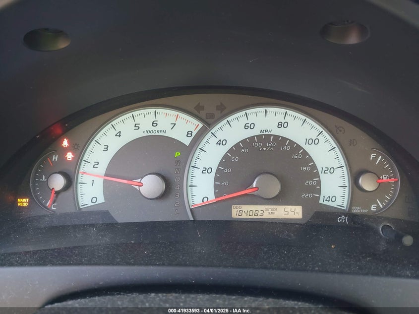 2007 TOYOTA CAMRY VIN: 4T1BE46K57U567376