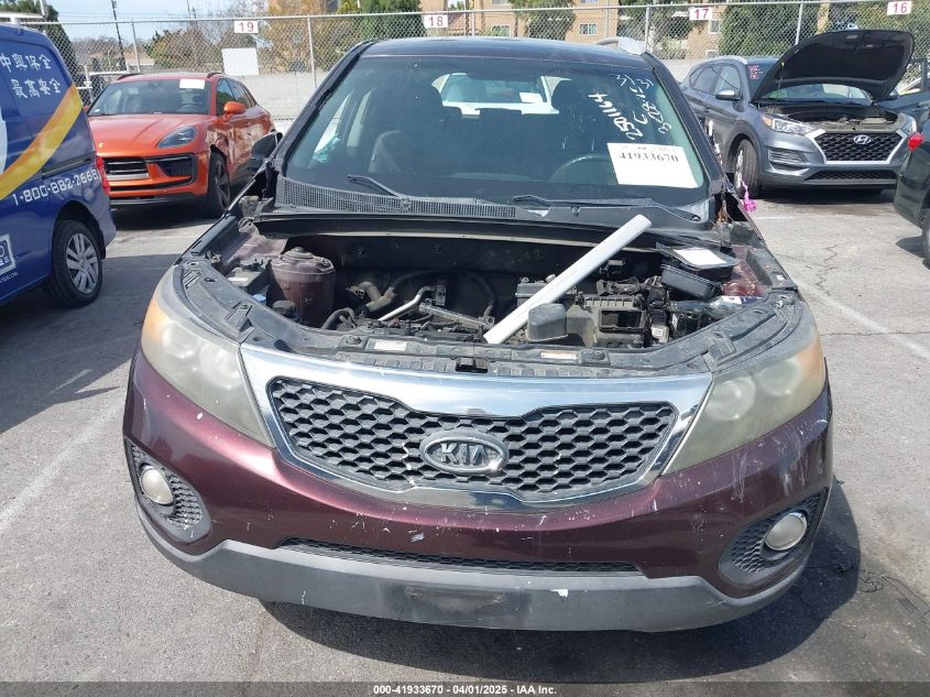 2011 Kia Sorento Lx VIN: 5XYKT3A17BG001443 Lot: 41933670