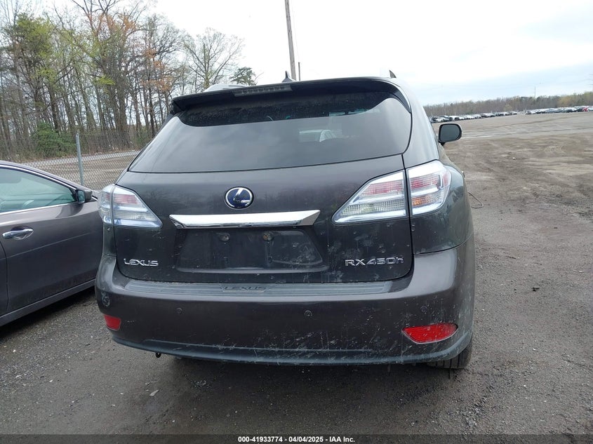 2010 LEXUS RX 450H VIN: JTJBC1BA5A2408301
