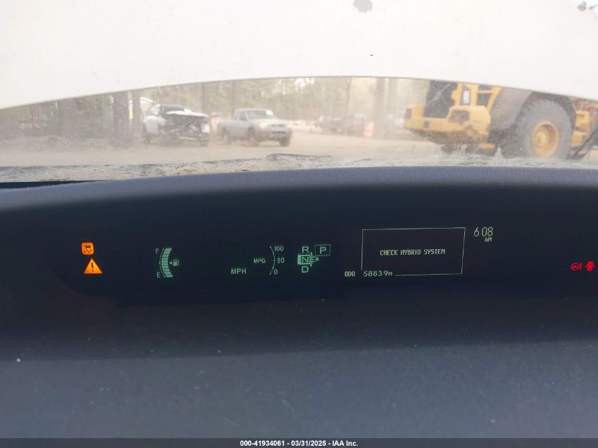 2010 Toyota Prius I/Ii/Iii/Iv/V VIN: JTDKN3DU9A1038694 Lot: 41934061