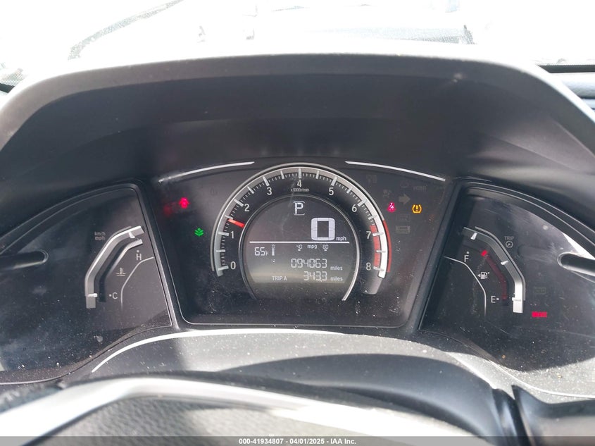 2017 HONDA CIVIC VIN: 2HGFC2F52HH566363