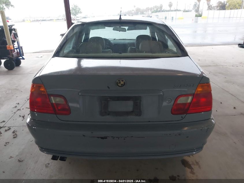 2000 BMW 323I VIN: WBAAM3340YFP81035 Lot: 41935034