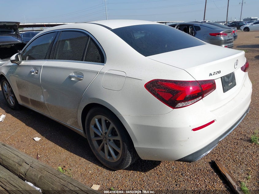 2021 MERCEDES-BENZ A VIN: W1K3G4EB4MJ318669