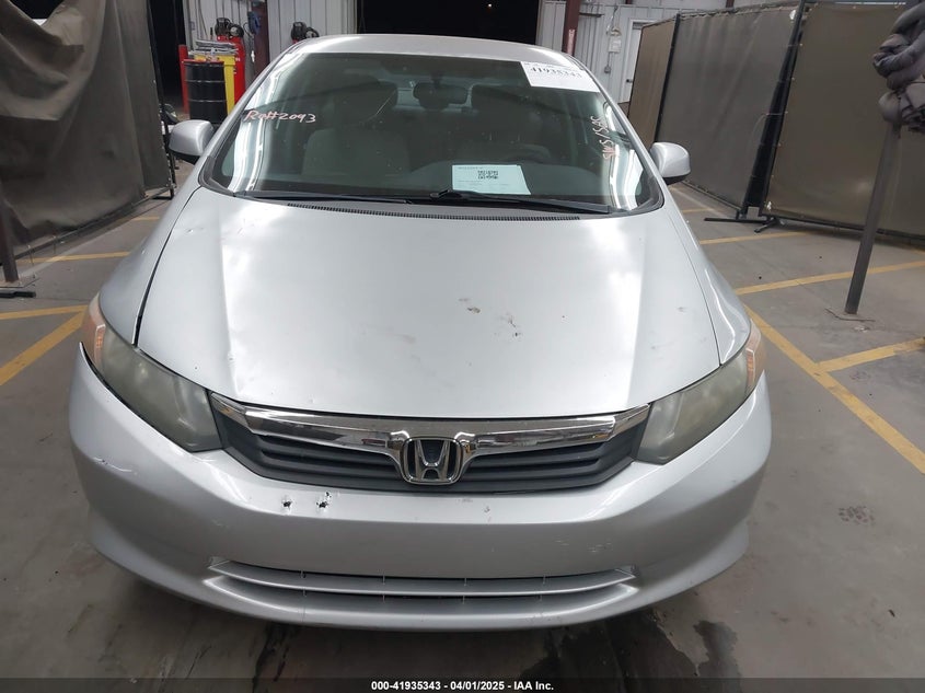2012 HONDA CIVIC VIN: 19XFB2F59CE342898