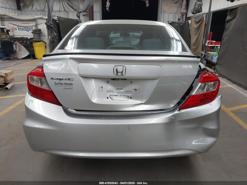2012 HONDA CIVIC VIN: 19XFB2F59CE342898