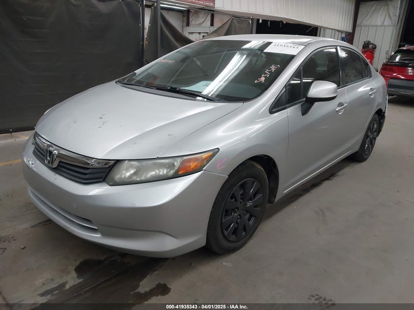 2012 HONDA CIVIC VIN: 19XFB2F59CE342898
