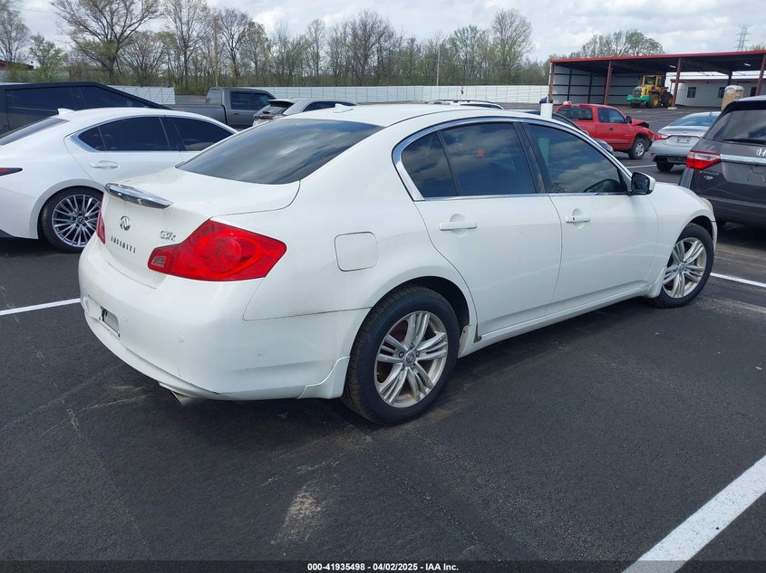 2010 INFINITI G37X VIN: JN1CV6AR0AM459492