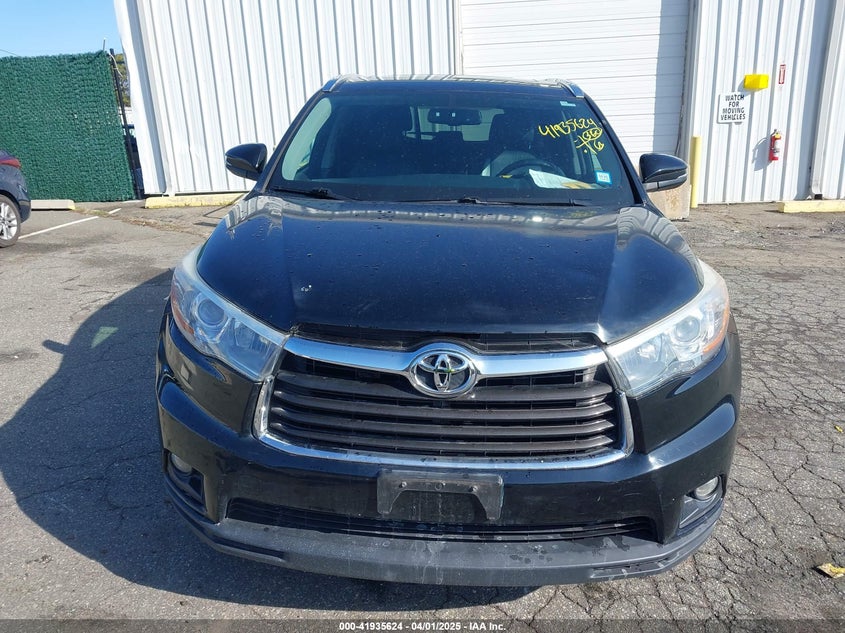 2016 TOYOTA HIGHLANDER VIN: 5TDJKRFH1GS287596