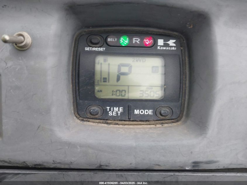 2011 Kawasaki Krf-750 S VIN: JKARFDS18BB502954 Lot: 41936285