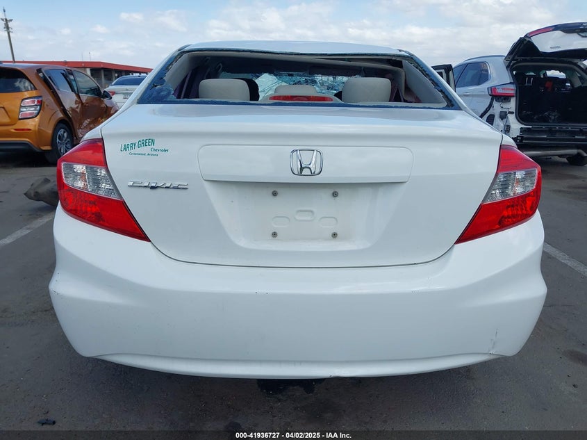 2012 Honda Civic Lx VIN: 2HGFB2F50CH576806 Lot: 41936727