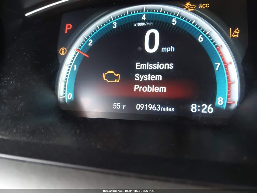 2019 HONDA CIVIC VIN: 19XFC1F35KE203436