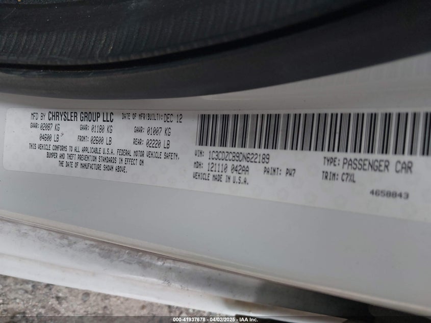 2013 DODGE AVENGER SXT - 1C3CDZCB9DN622189