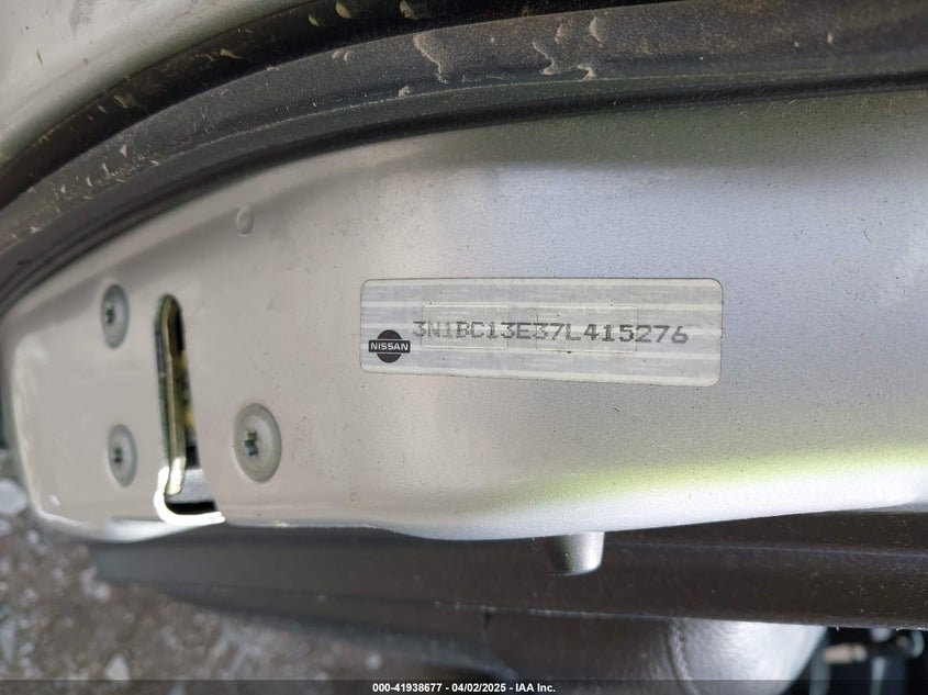 2007 Nissan Versa 1.8Sl VIN: 3N1BC13E37L415276 Lot: 41938677