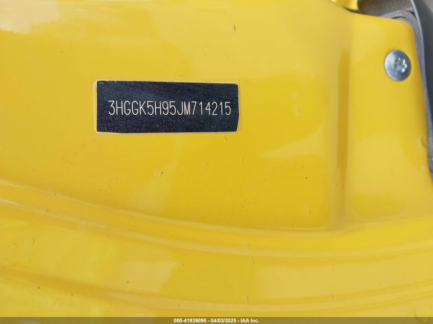 2018 HONDA FIT VIN: 3HGGK5H95JM714215