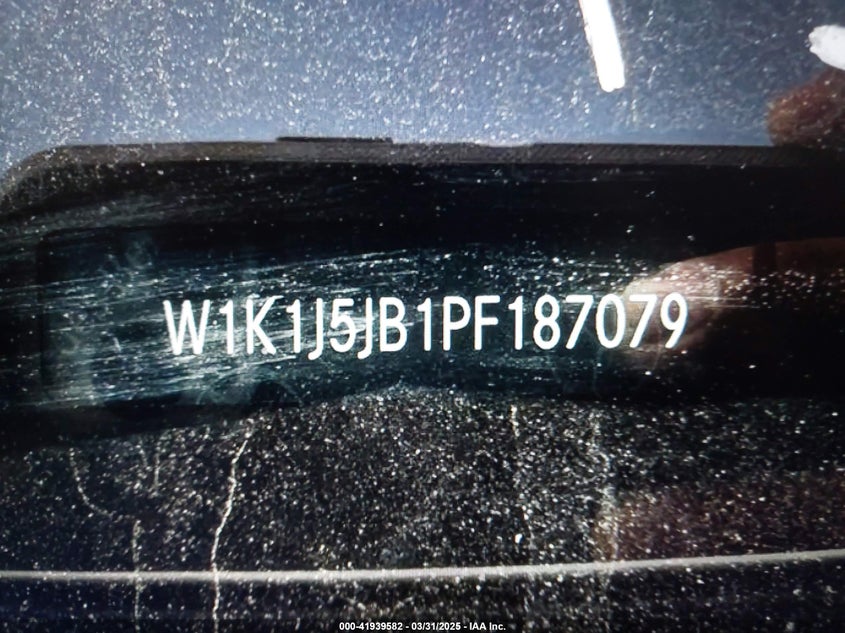 2023 MERCEDES-BENZ E VIN: W1K1J5JB1PF187079