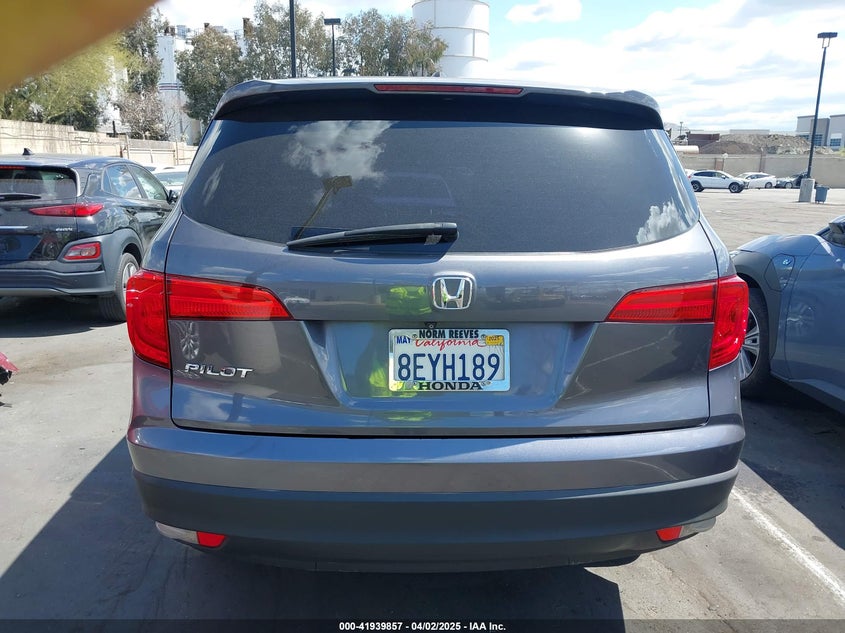 2017 HONDA PILOT EX - 5FNYF5H37HB019476
