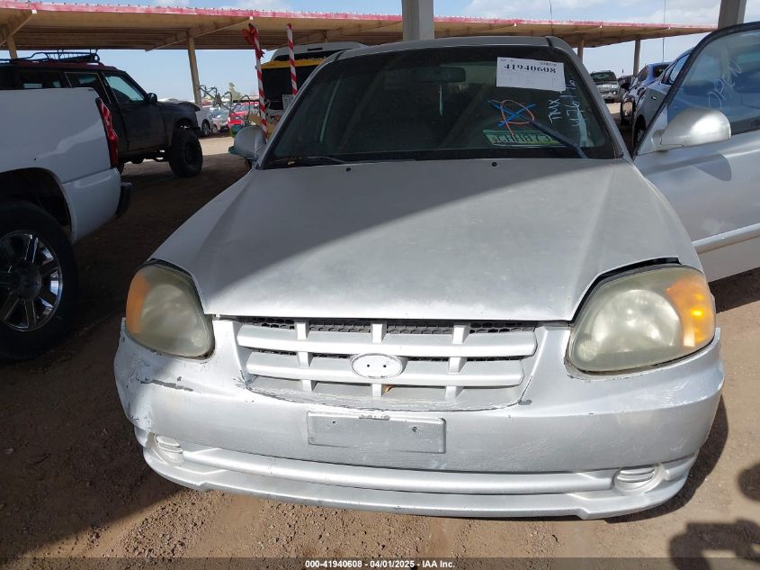 2003 Hyundai Accent Gl VIN: KMHCG45C93U476176 Lot: 41940608