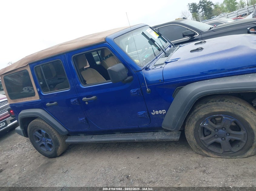 2019 JEEP WRANGLER UNLIMITED SPORT - 1C4HJXDG4KW627445