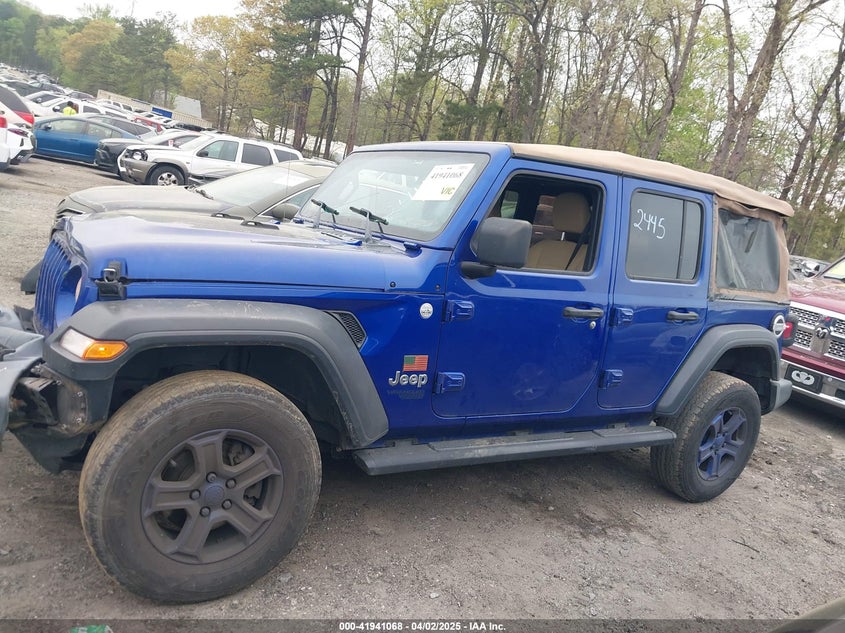 2019 JEEP WRANGLER UNLIMITED SPORT - 1C4HJXDG4KW627445