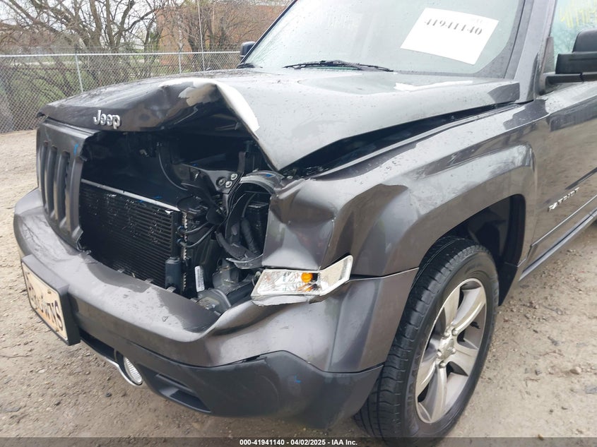 2017 JEEP PATRIOT VIN: 1C4NJRFB1HD133273