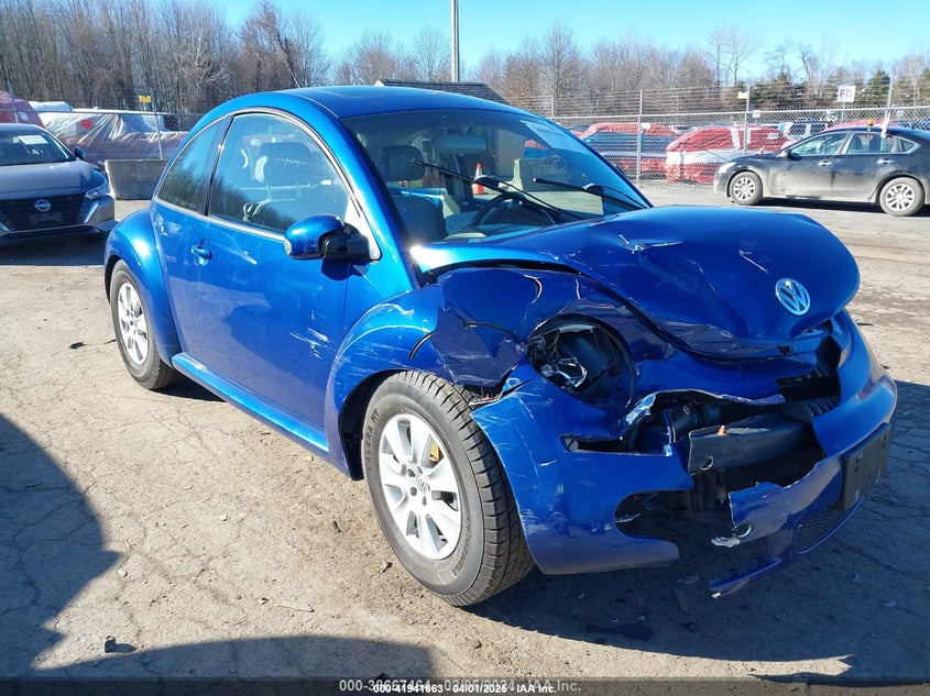 2008 Volkswagen New Beetle S/Se blue hatchback gasoline 3VWRG31C58M521265 photo #1