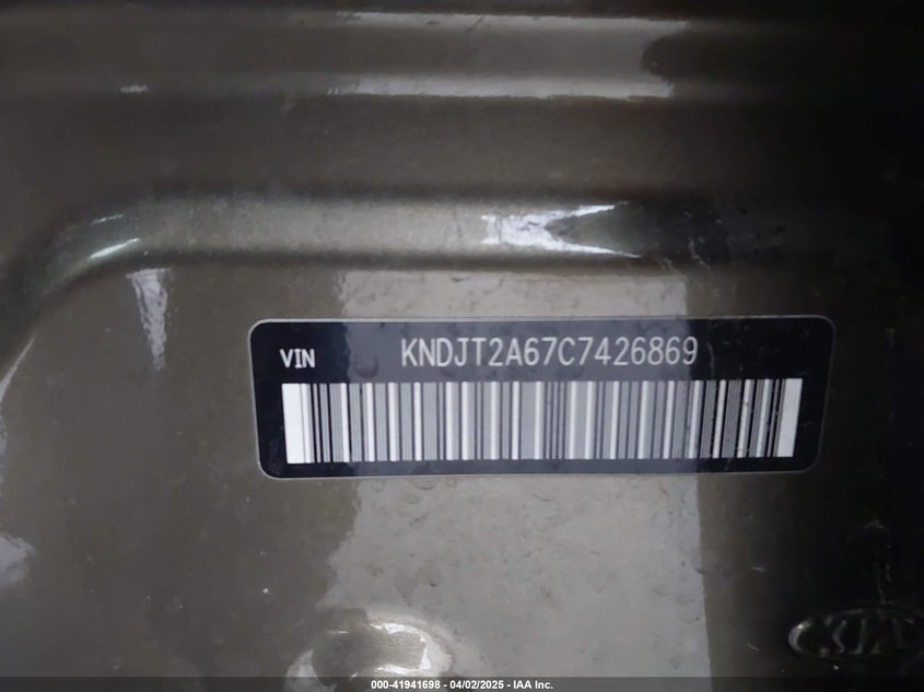 2012 KIA SOUL VIN: KNDJT2A67C7426869