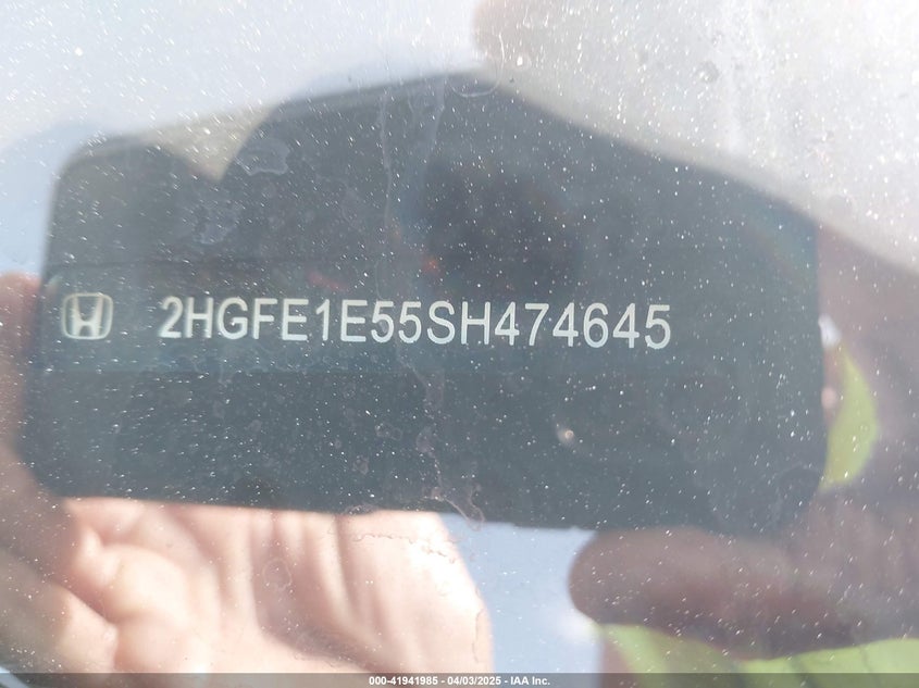 2025 HONDA CIVIC SI BASE W/HIGH PERFORMANCE SUMMER TIRES/ - 2HGFE1E55SH474645