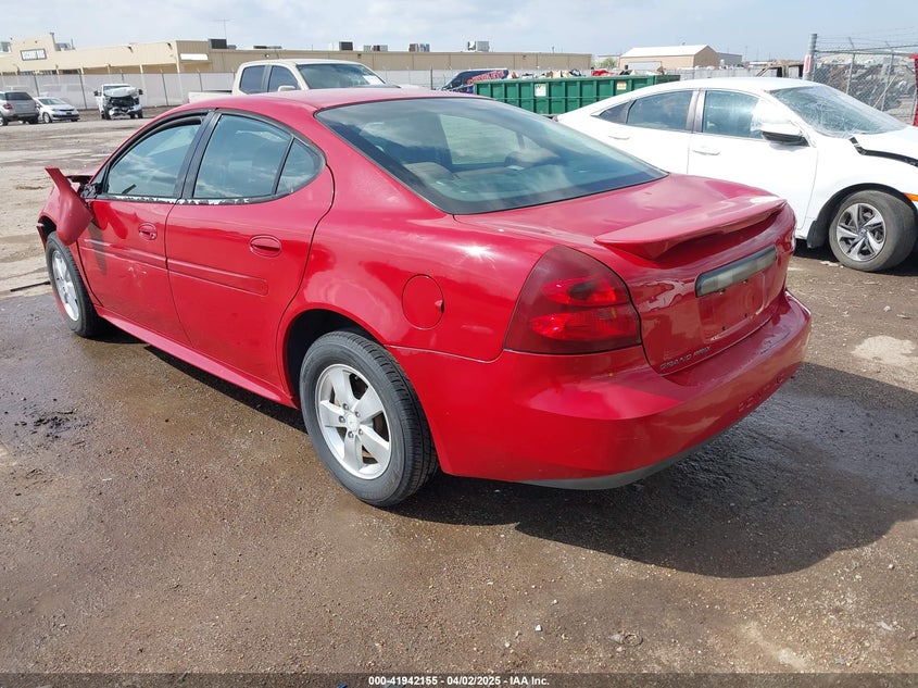 2008 PONTIAC GRAND PRIX VIN: 2G2WP552581121172