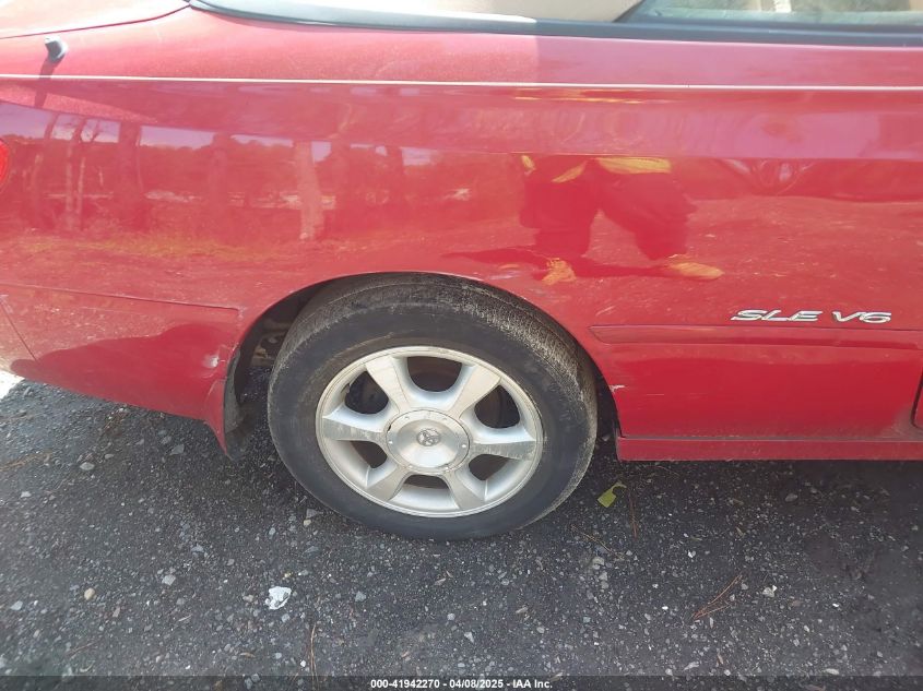 2002 Toyota Camry Solara Sle V6 VIN: 2T1FF28P82C569418 Lot: 41942270