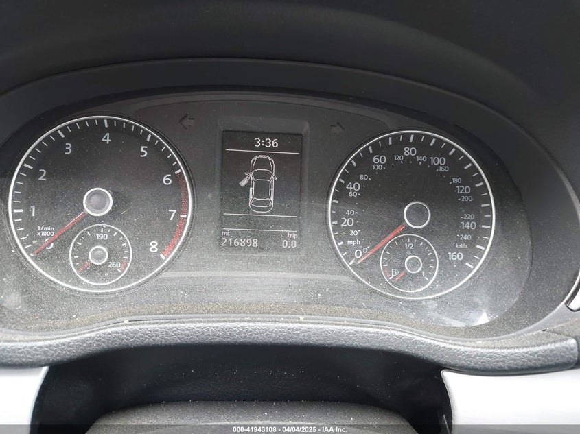 2013 VOLKSWAGEN PASSAT 2.5L SE - 1VWBP7A36DC033947