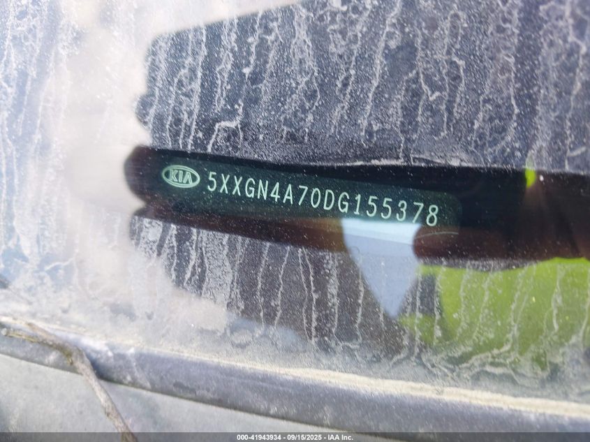 2013 Kia Optima Ex VIN: 5XXGN4A70DG155378 Lot: 41943934