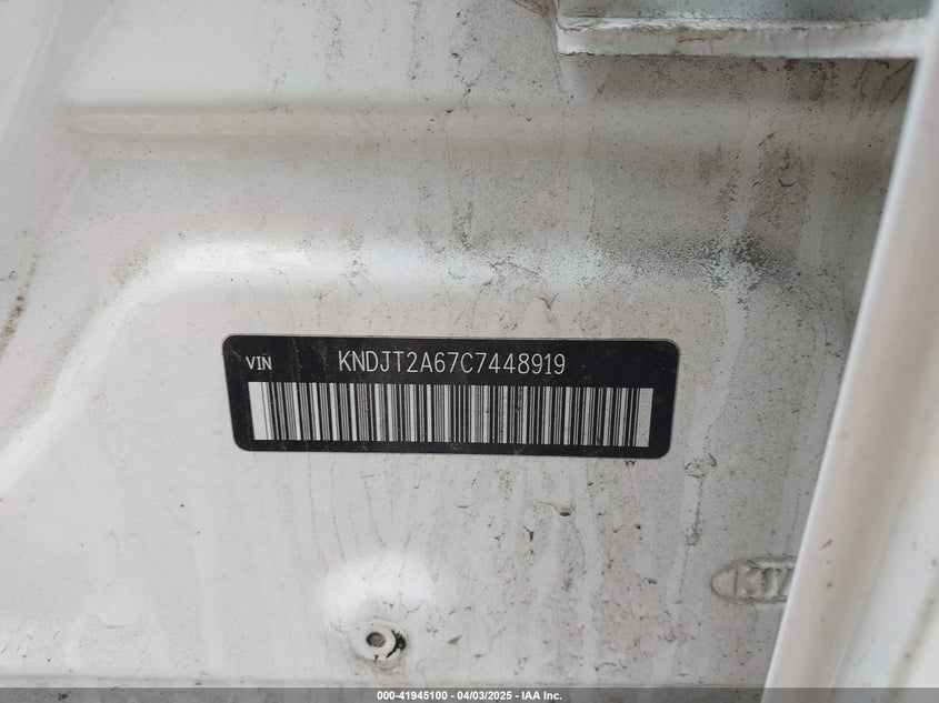 2012 KIA SOUL VIN: KNDJT2A67C7448919
