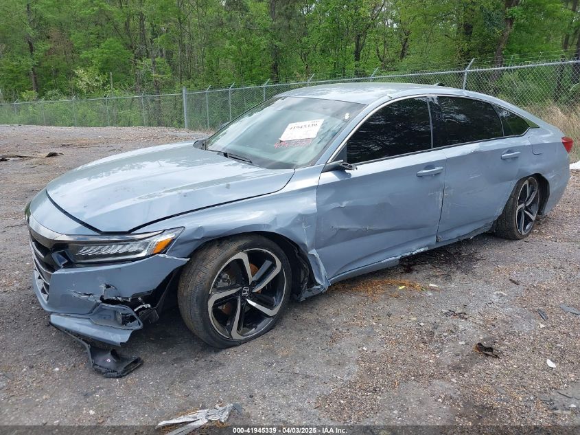 2022 Honda Accord Sport VIN: 1HGCV1F39NA092301 Lot: 41945339