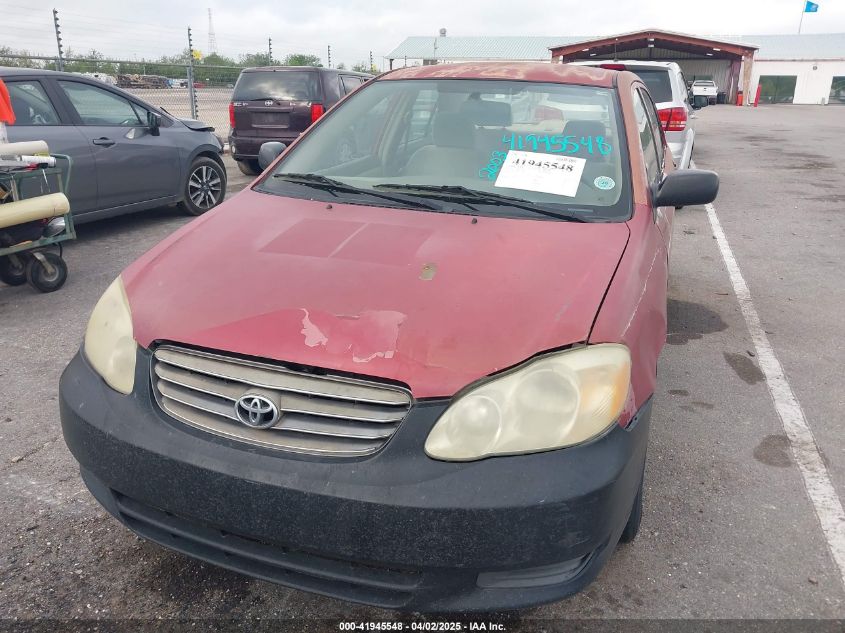 2003 Toyota Corolla Ce VIN: 1NXBR32E43Z010614 Lot: 41945548