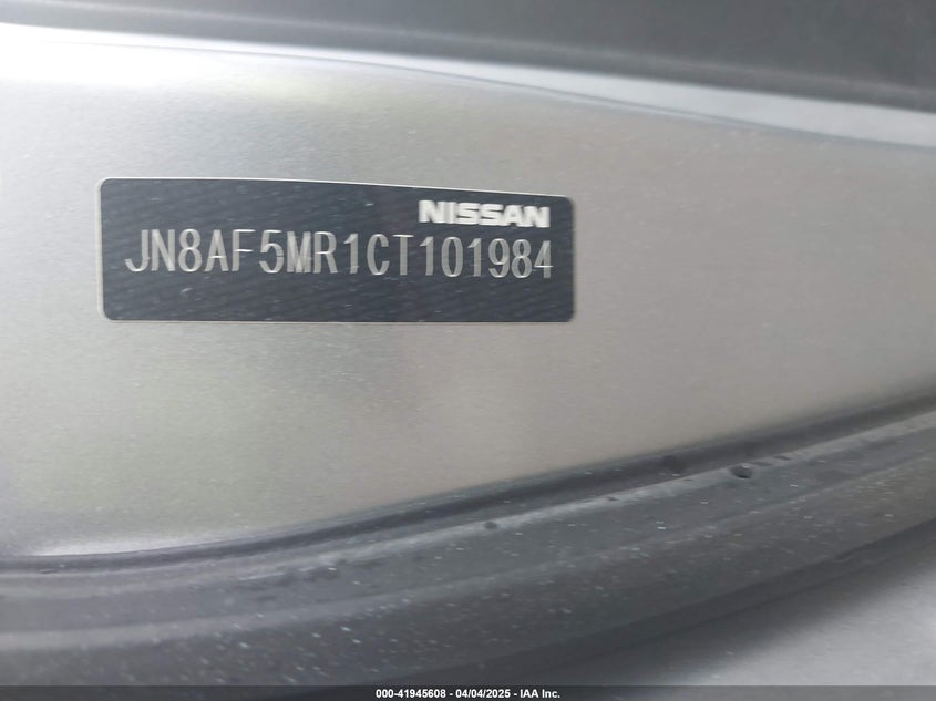 2012 NISSAN JUKE VIN: JN8AF5MR1CT101984