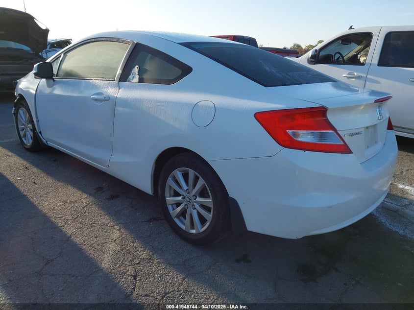 2012 HONDA CIVIC CPE VIN: 2HGFG3B19CH551039
