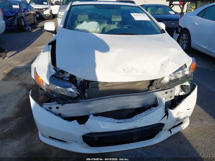 2012 HONDA CIVIC CPE VIN: 2HGFG3B19CH551039