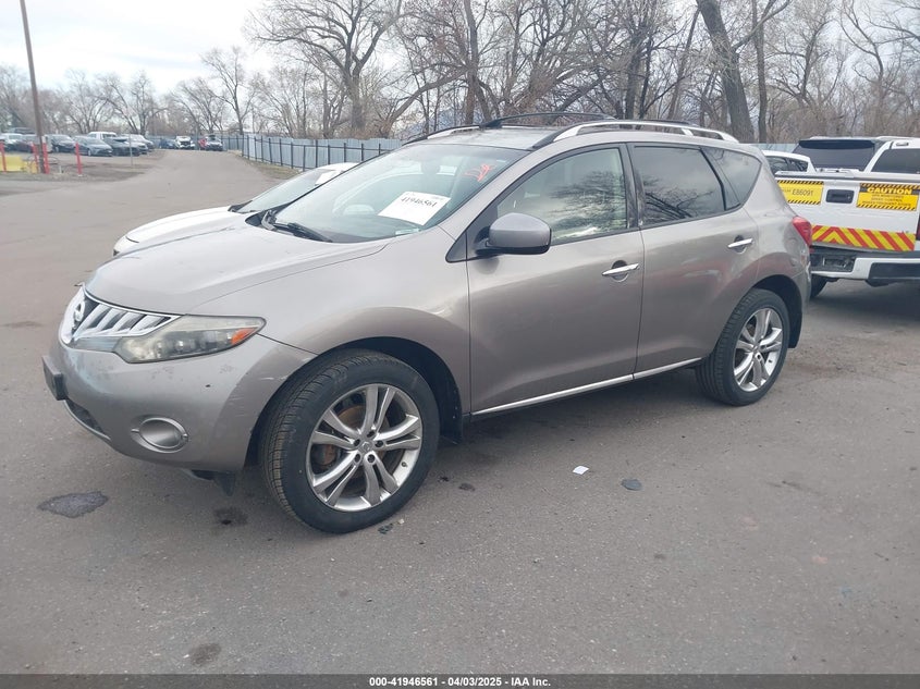 2009 NISSAN MURANO VIN: JN8AZ18W39W125436