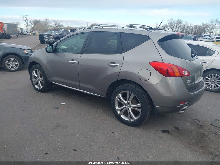 2009 NISSAN MURANO VIN: JN8AZ18W39W125436