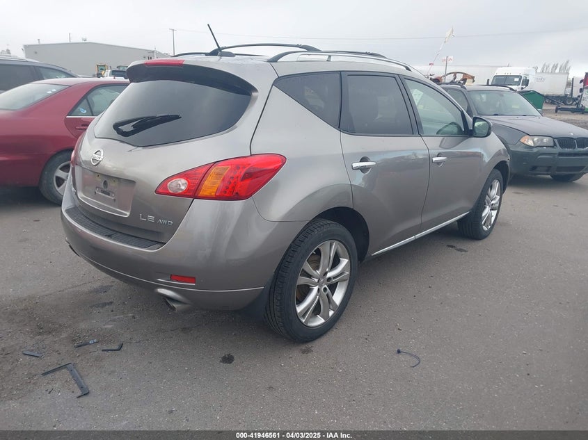 2009 NISSAN MURANO VIN: JN8AZ18W39W125436