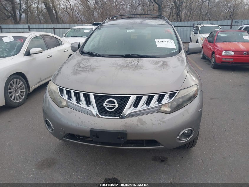 2009 NISSAN MURANO VIN: JN8AZ18W39W125436
