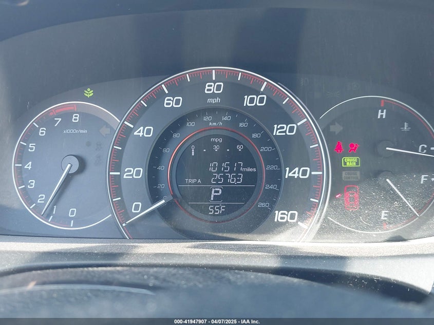 2014 HONDA ACCORD VIN: 1HGCR2F55EA052373