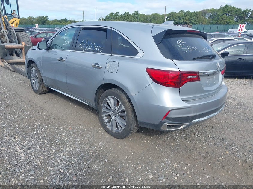 Vin: 5j8yd3h50jl002373, lot: 42439695, acura mdx technology package   acurawatch plus pkg 20183
