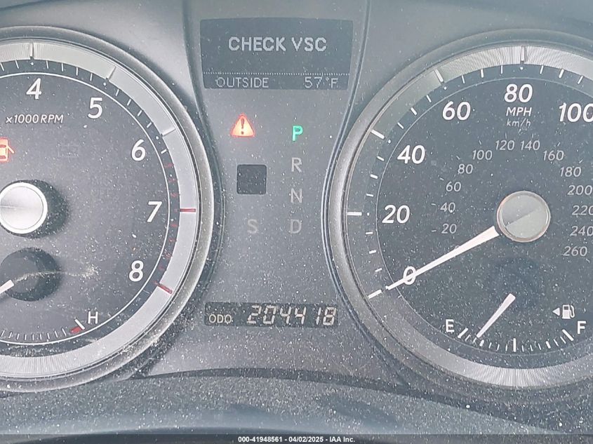 2008 Lexus Es 350 VIN: JTHBJ46G582229080 Lot: 41948561