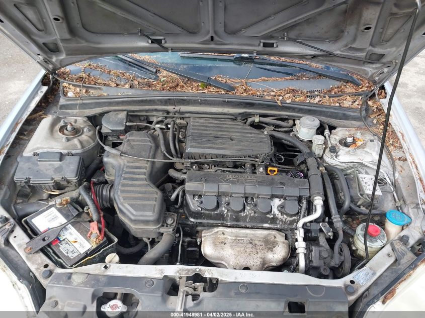 2002 Honda Civic Ex VIN: 2HGES258X2H581968 Lot: 41948981