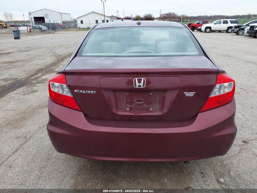 2012 HONDA CIVIC VIN: 19XFB2F87CE053660