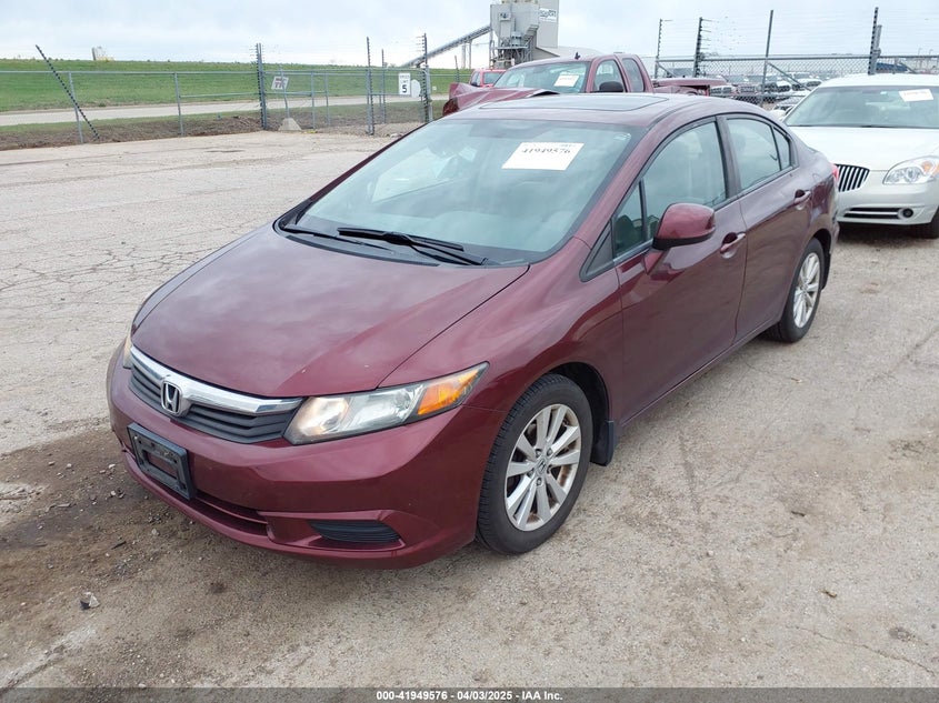2012 HONDA CIVIC VIN: 19XFB2F87CE053660