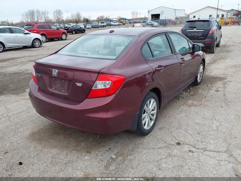 2012 HONDA CIVIC VIN: 19XFB2F87CE053660
