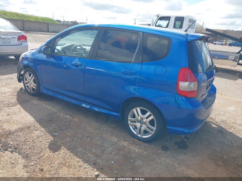 2008 HONDA FIT VIN: JHMGD38628S036848